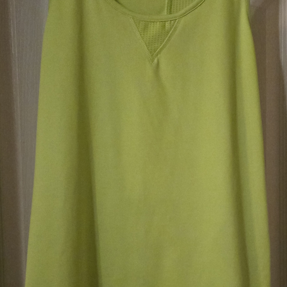 Lime Green Sleeveless Workout Top